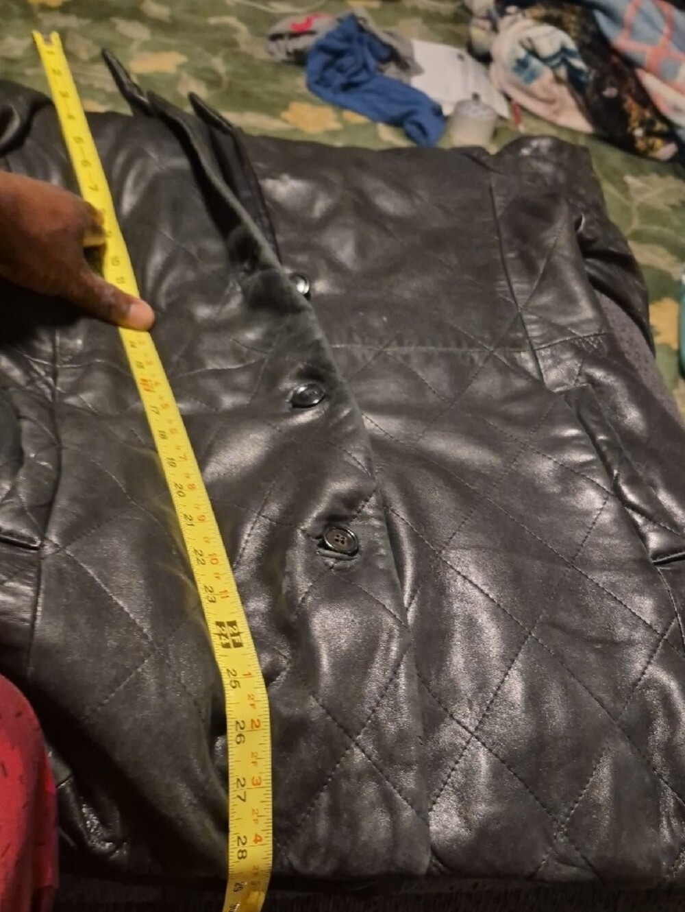 Burberry Black Quilted Leather Button-Front Jacket - Picture 16 of 16